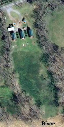 google map of cabins